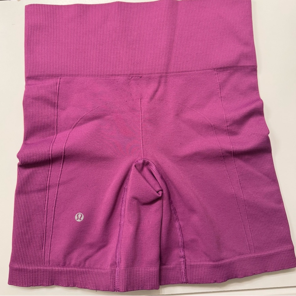 Lululemon Sculpt Short Biker Ribbed Ultra Violet Pink Purple